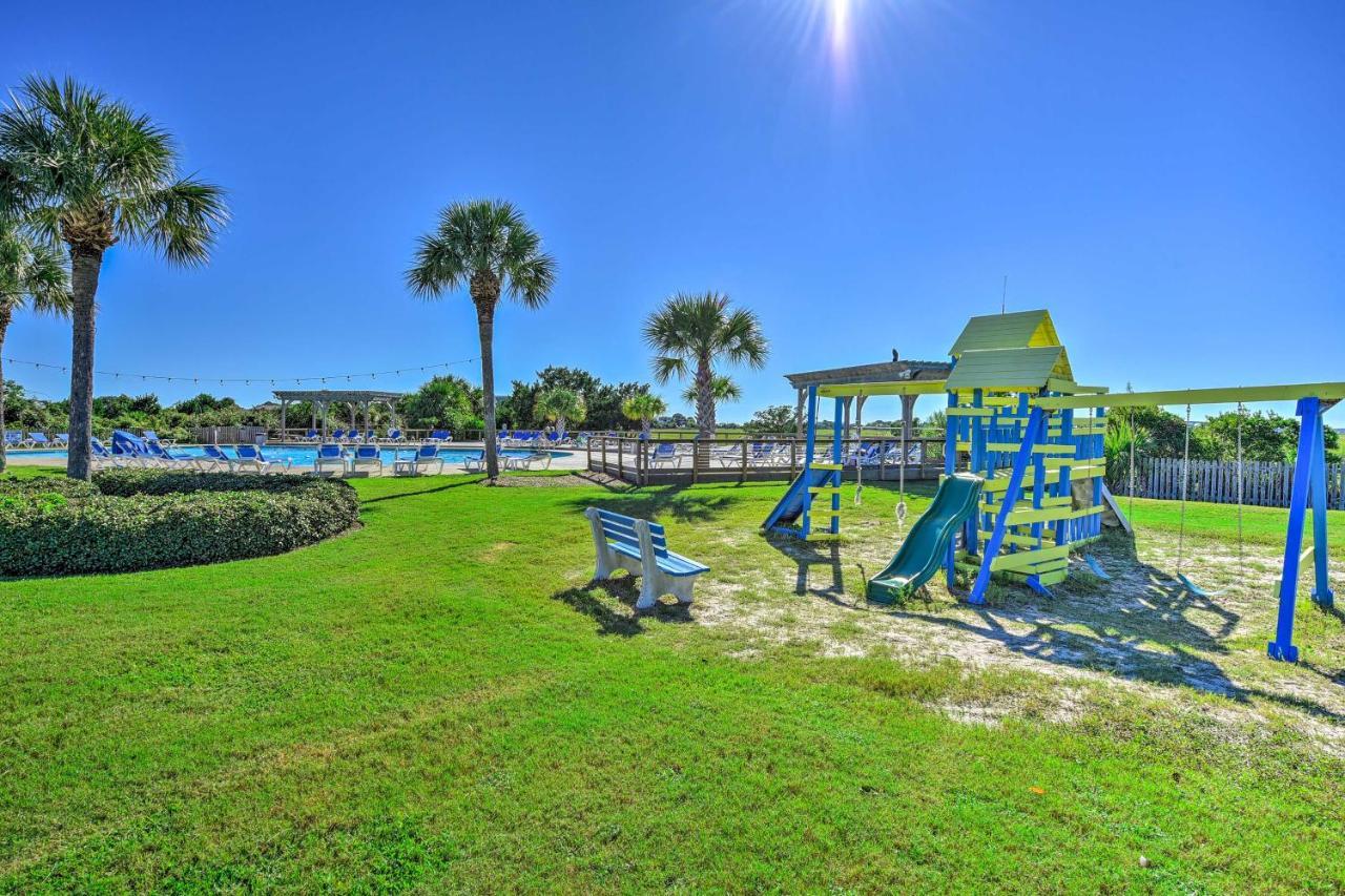 Harbor Island Condo With Deck - Steps To Beach! Oceanmarsh Subdivision Luaran gambar