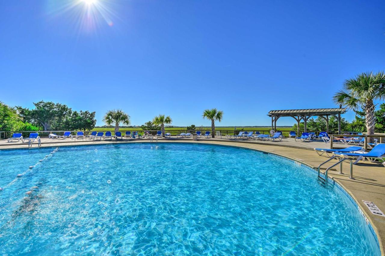 Harbor Island Condo With Deck - Steps To Beach! Oceanmarsh Subdivision Luaran gambar
