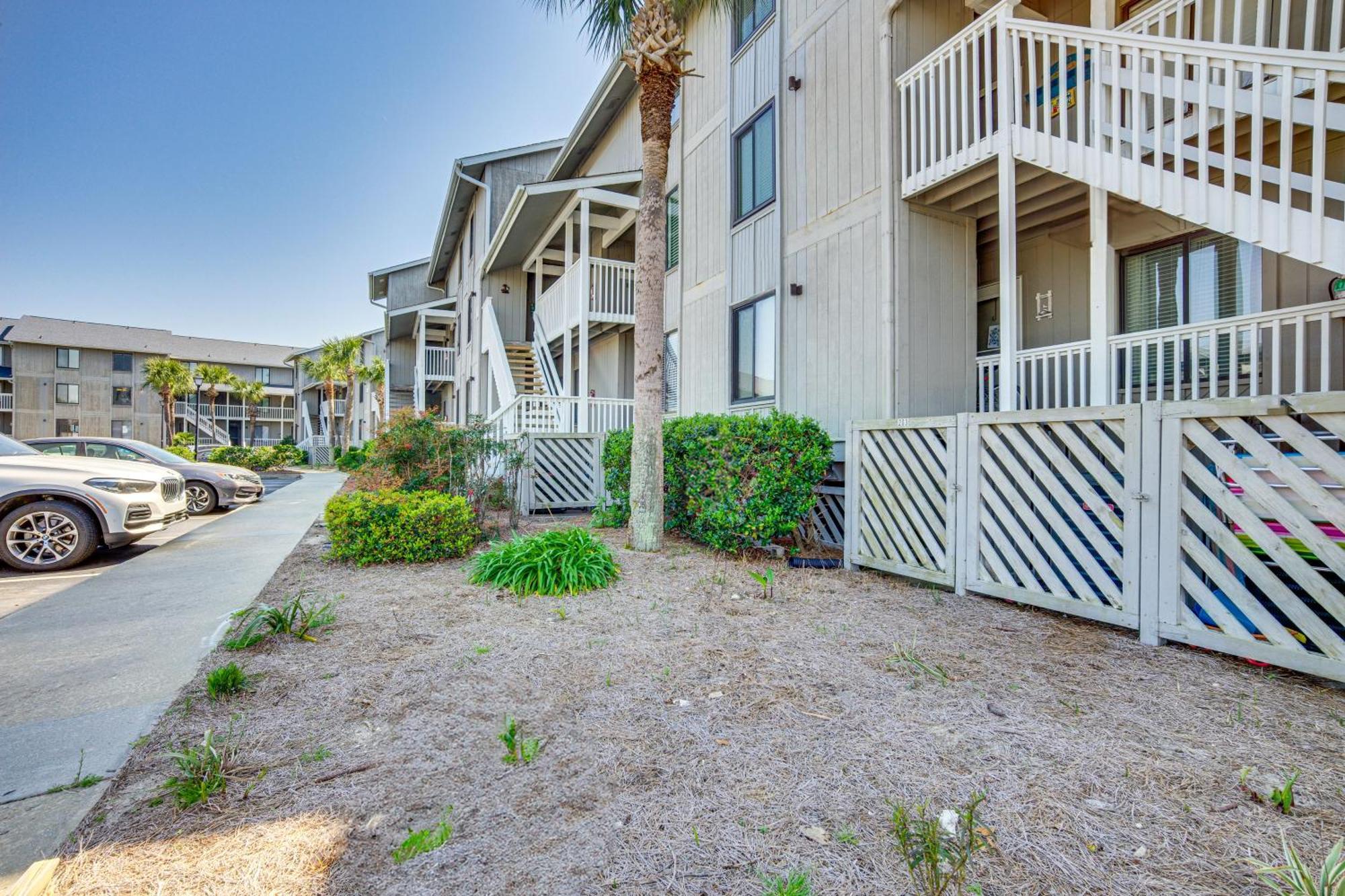 Harbor Island Condo With Deck - Steps To Beach! Oceanmarsh Subdivision Luaran gambar